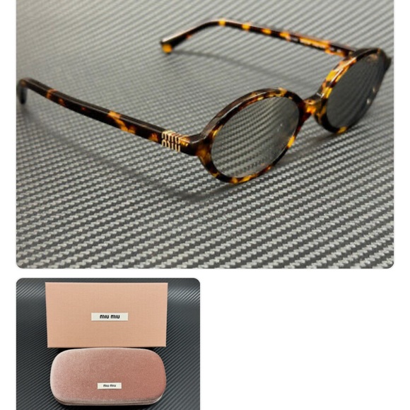Miu Miu Brown Tortoiseshell Sunglasses Elegant Design